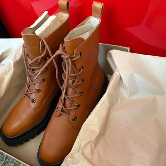 Madewell Rayna Boot in English Saddle NWT Sz 8 - Picture 2 of 4